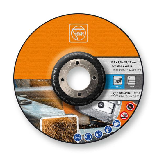 Fein 38199110 Kapskiva Ø125 mm, 25-pack 2.5 mm