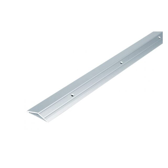 NIVÅLIST 15X45MM SILVER 100CM INKLUSIVE SKRUV | Beijerbygg Byggmaterial