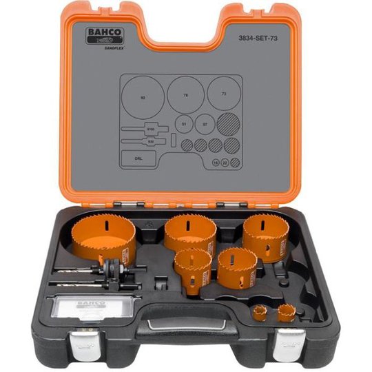 Bahco 3834-SET-73 Hålsågsats