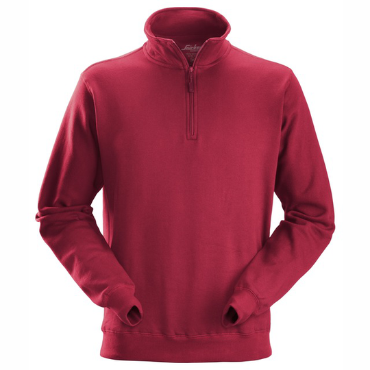 SWEATSHIRT 1/2 ZIP CHILIRÖD | Beijerbygg Byggmaterial
