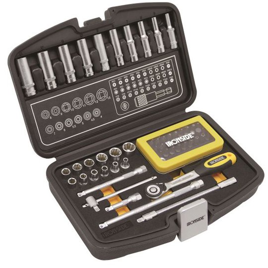 Ironside 102342 Hylsnyckelsats 1/4", 60 delar