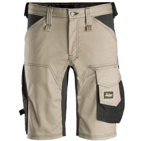 Snickers 6143 AllroundWork Shorts khaki/svart 44