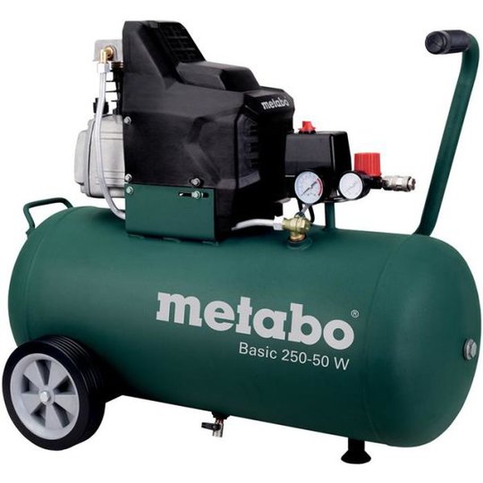 Metabo Basic 250-50 W Kompressor påfyllnadskapacitet 110 l/min, 50 liter