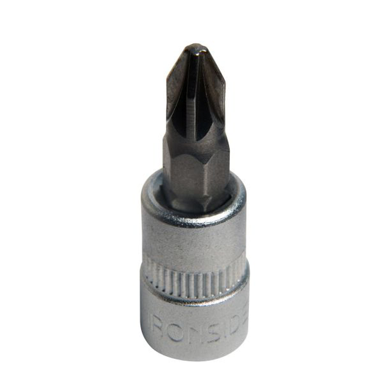 Ironside 116404 Bitshylsa pozidriv, 1/4" PZ2