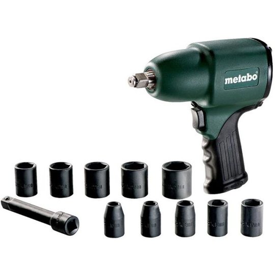 Metabo DSSW 360 SET 1/2" Slagskruvdragare med 10 hylsnycklar