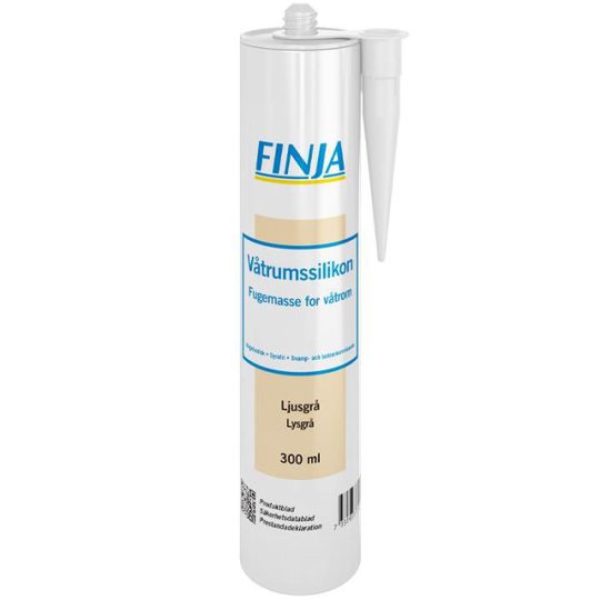 Finja 706020 Våtrumssilikon ljusgrå, 300 ml