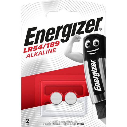 Energizer Alkaline LR54/189 FSB2 Knappcellsbatteri 1,5 V, 2-pack