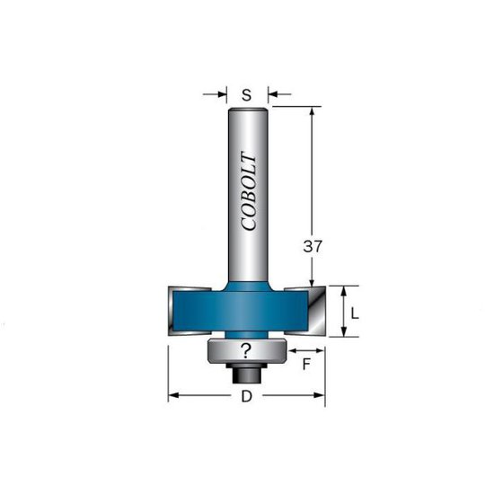 Cobolt 212-008 Falsfräs L=8 D=32 S=8