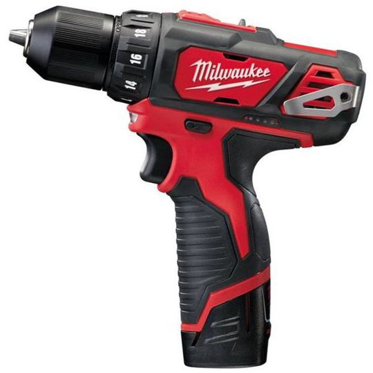 Milwaukee M12 BDD-202C Borrskruvdragare med batterier och laddare