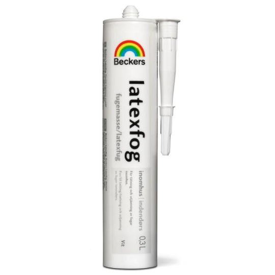 Beckers 050837 Latexfog vit, 0,3 l