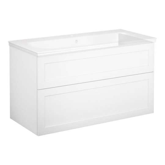 Gustavsberg Artic Kommod 100 cm, utan tvättställ Vit, ramlucka