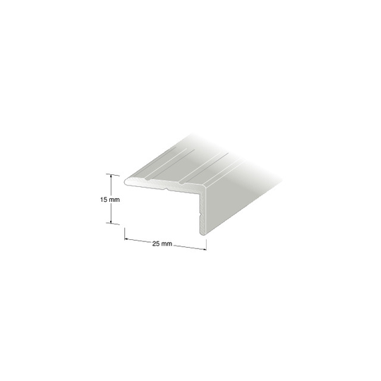 TRAPPNOS 25X15MM SILVER 100CM | Beijerbygg Byggmaterial