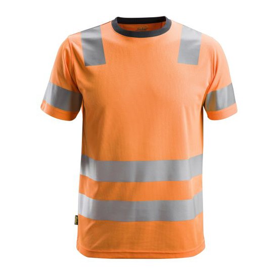 Snickers 2530 AllroundWork T-shirt varsel, orange XS