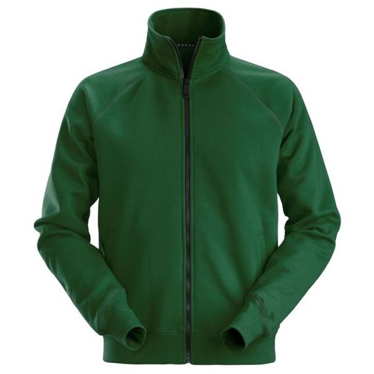 Snickers 2886 AllroundWork Sweatshirtjacka skogsgrön XS