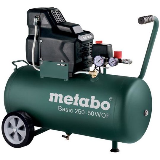 Metabo Basic 250-50 W OF Kompressor med påfyllnadskapacitet 120 l/min, 50 li
