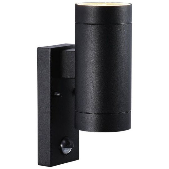 Nordlux TIN 21519103 Fasadarmatur sensor, GU10, IP54 7W, svart