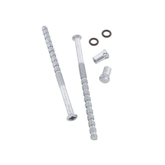 ASSA 356657110002 Handtagsskruv M5, 2-pack Förnicklad