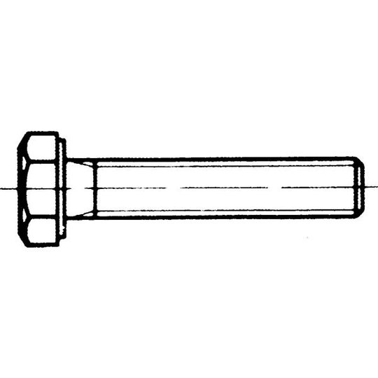 Almén Special Fastener 40179850 Sexkantsskruv MÄSSING ISO 4017, 100-pack