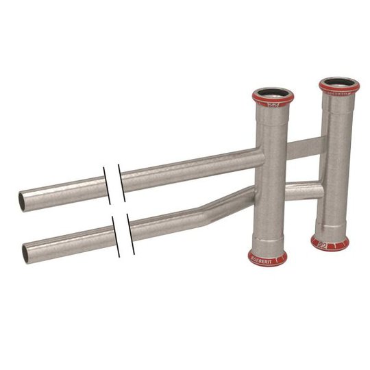 Geberit 1550886 Stamfördelare elförzinkad 15 x 15 x 12 mm
