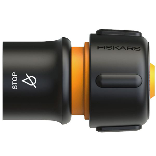 Fiskars 1027084 Snabbkoppling 3/4", Ø19 mm, inbyggt vattenstopp