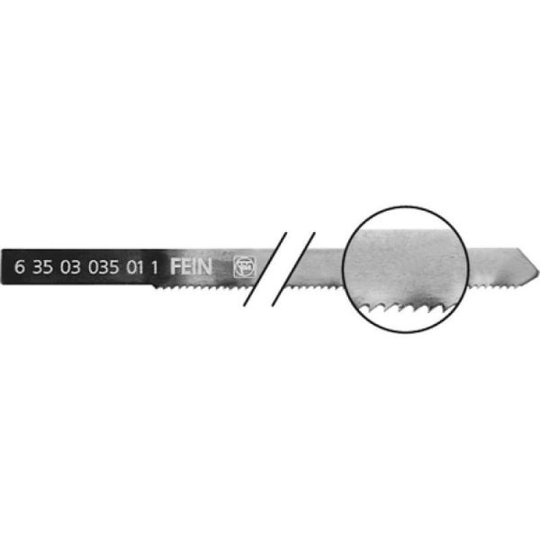 Fein 63503087013 Sticksågsblad HCS, 77 x 2 mm, 5-pack