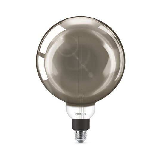 Philips Classic Giant Smoky LED-lampa E27, 4000K, G200, 6W