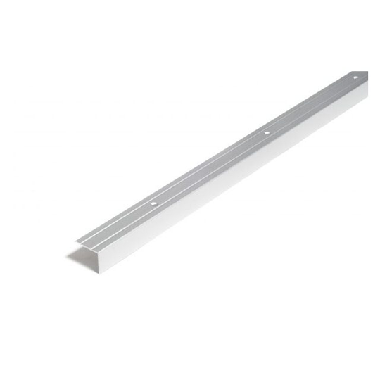 TRAPPKANTLIST 25X20MM SILVER 100CM INKLUSIVE SKRUV | Beijerbygg Byggmaterial