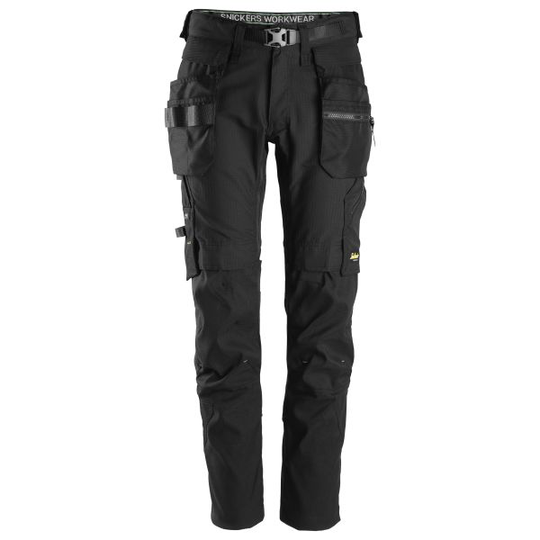 Snickers 6972 FlexiWork Arbetsbyxa svart, med stretch 44