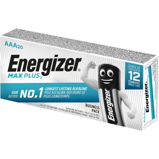 Energizer Max Plus Alkaliskt batteri AAA, 1,5 V, 20-pack