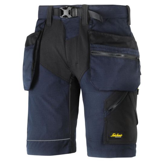 Snickers 6904 FlexiWork Arbetsshorts marinblå/svart 44