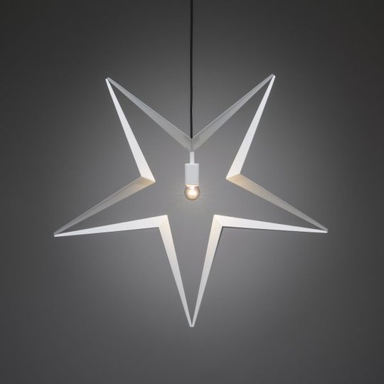 Konstsmide 2578-217 Stjärna E14, vit, hängande, 80 cm