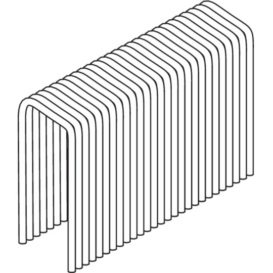 ESSVE BE80 Klammer 13 mm rygg, blankförzinkad 13 x 16 mm, 5400-pack