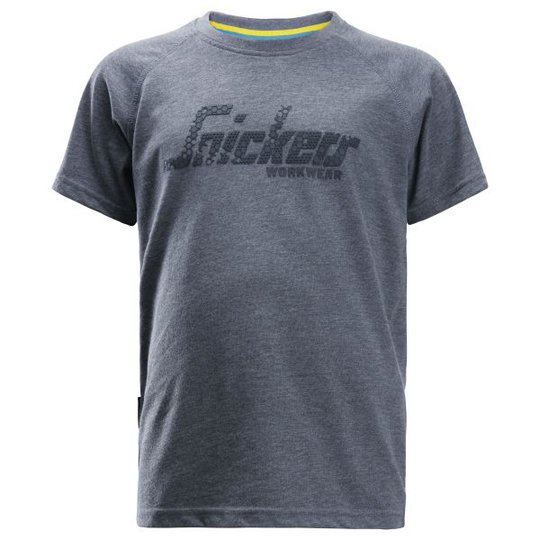 Snickers 7510 T-shirt junior, gråmelange 98/104