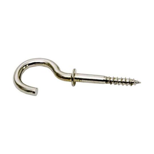 Gelia 100000192 Takkrok för trä, 50 mm, med krage, 2-pack