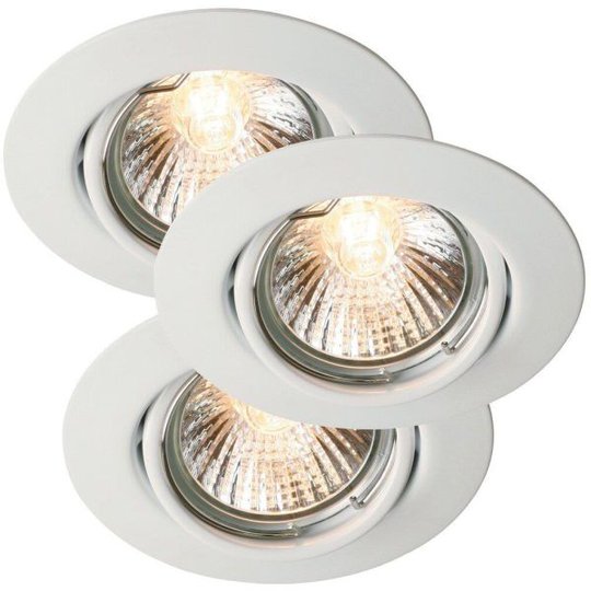 Nordlux TRITON 54540101 LED-spotlight 3-pack, GU10, IP23, 35W Vit