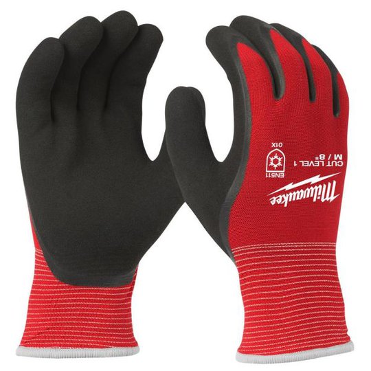 Milwaukee Winter Level 1 Arbetshandske med dubbelfoder som andas M/8