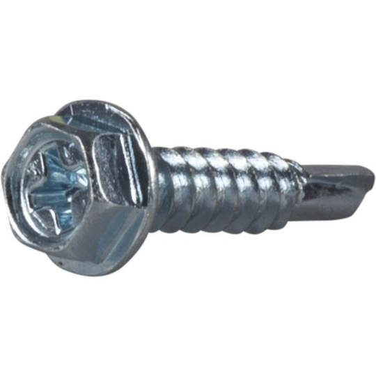 ESSVE 62522 Borrskruv sexkant, blankförzinkad Ø4,8 x 16 mm, 1000-pack