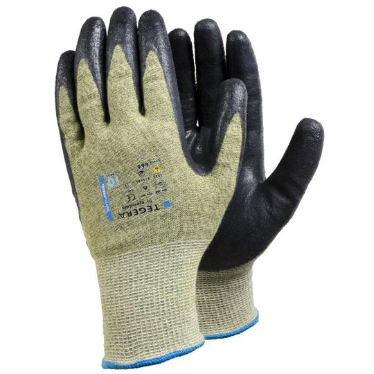 Tegera 666 Handske Skärskydd, Nitril/Kevlar Strl 7