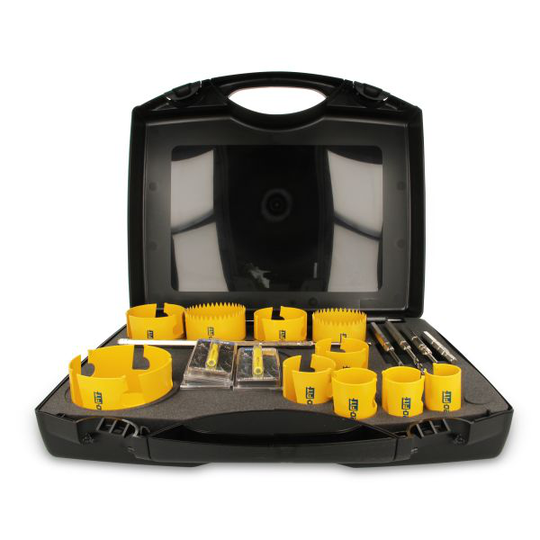 Pro-fit 351090835105E Hålsågsats 18 delar, patenterat adaptersystem