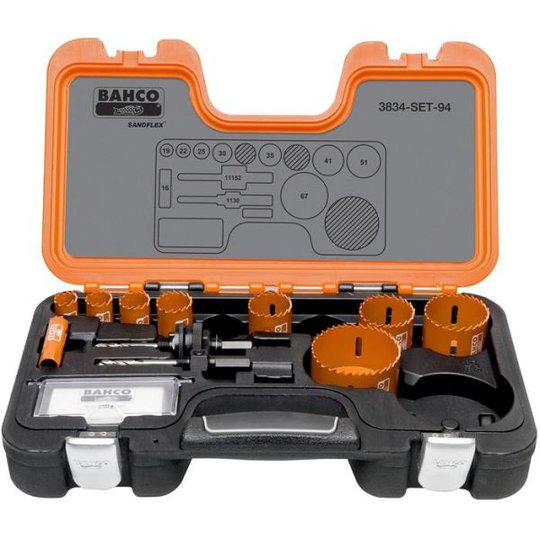 Bahco 3834-SET-94 Hålsågsats