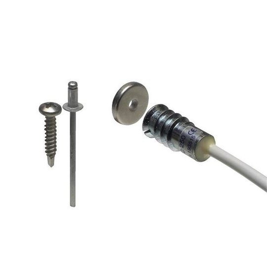 Alarmtech MC 250-M14 Magnetkontakt 2 m kabel, 1 öppnande kontakt