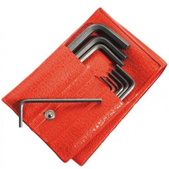 Facom 82H.JU10 Insexnyckelsats korta, i fodral 1/16"-3/8", 10 st.