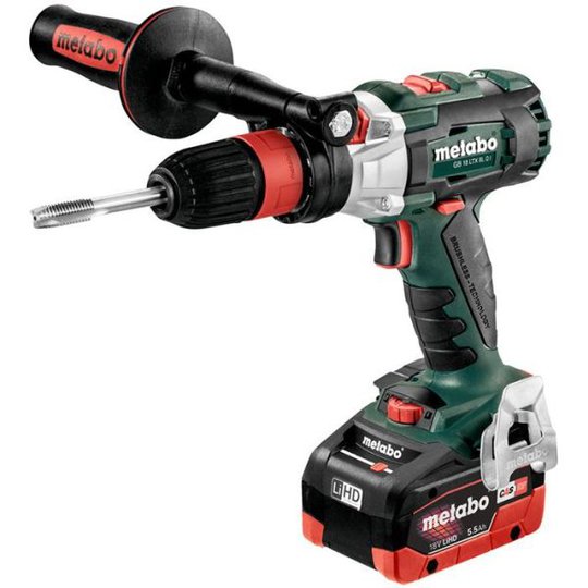Metabo GB 18 LTX BL Q I Borrskruvdragare med 5,5Ah batterier och laddare