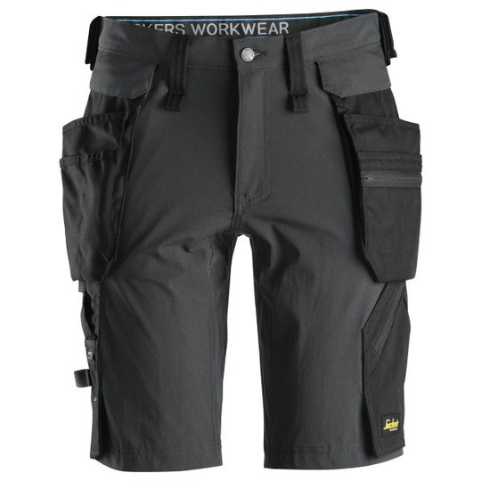 Snickers 6108 LiteWork Shorts grå, svart C44