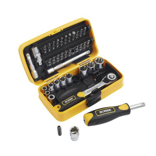 Ironside 200274 Hylsnyckelsats 38 delar, 1/4"