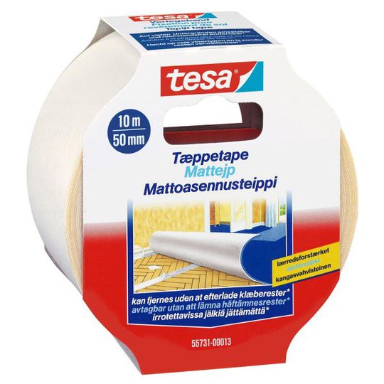 Tesa 55731 Mattejp i polypropen, dubbelhäftande 10 m x 50 mm