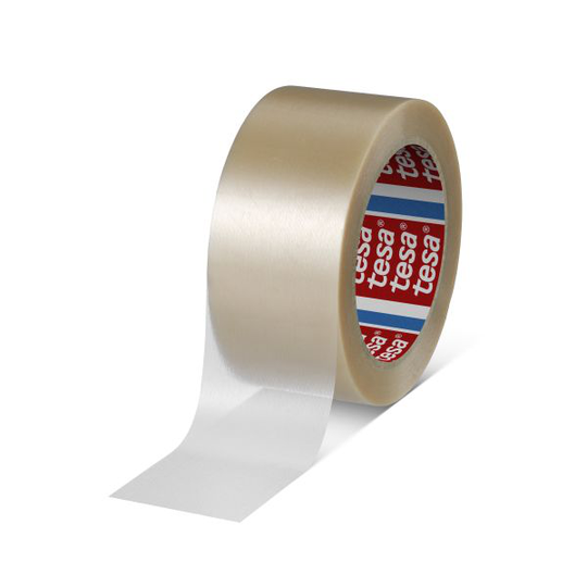 Tesa 04100-00227-00 Packtejp präglad, 66 m x 50 mm transparent