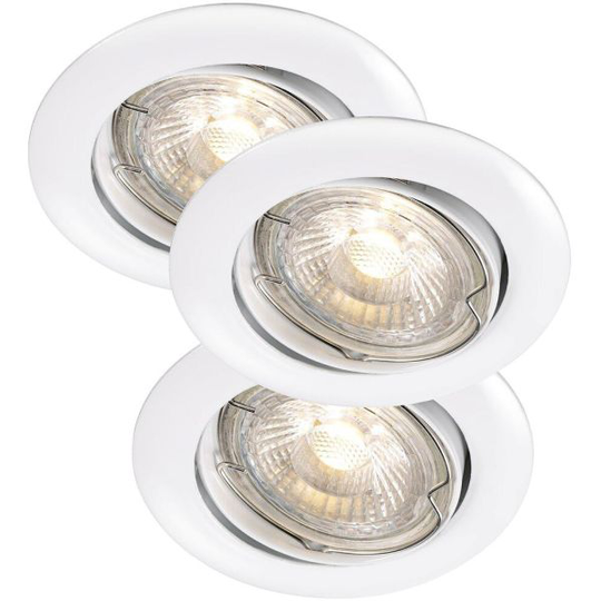 Nordlux RECESS Spotlight 3-pack, vit