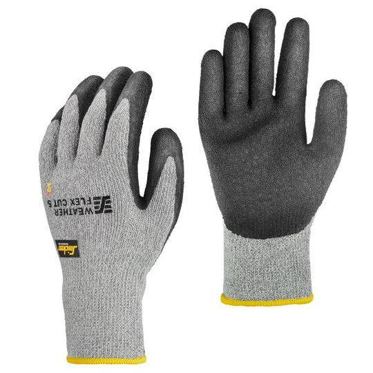 Snickers 9394 Weather Flex Handske stengrå/svart 9