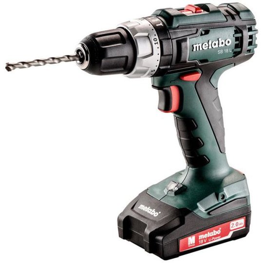 Metabo SB 18 L Slagborrmaskin med 2,0Ah batterier och laddare